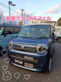 新型ワゴンＲスマイル展示してます(^^♪